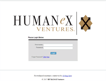Tablet Screenshot of admin.humanexventures.com